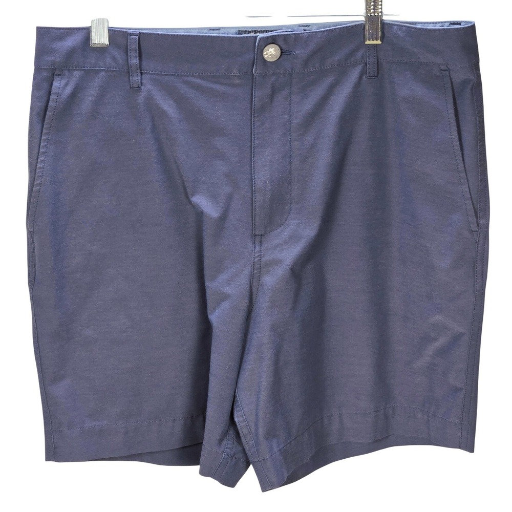 Men's Faherty Size 34 All Day Shorts 7" Inseam Navy Blue Hybrid Performance